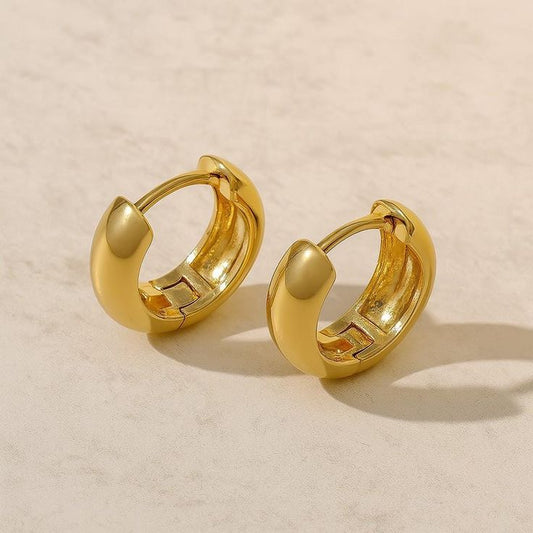 Chunky Gold Hoop Earrings