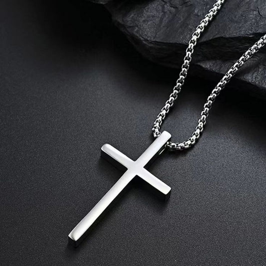 Stainless Steel Cross Pendant Necklace